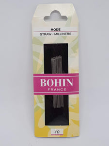 Bohin ~Milliners-Straw Size 10- 15/pkt