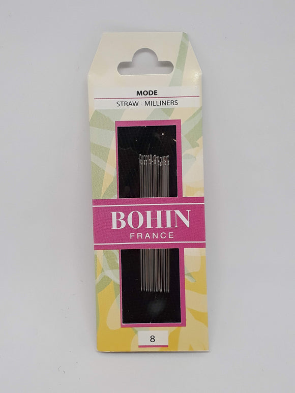 Bohin ~Milliners-Straw Size 8 - 15/pkt