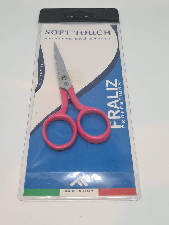 Soft Touch Scissors~ Pink Classic embroidery 4in ~ Fraliz