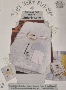 Hare's Nest Stitchery  ~ Hussif Littlepin Lane" Stitching Roll~ Curated Kit & Pattern
