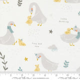 Little Ducklings ~ White  & Blue bundle of 5 fat quarters