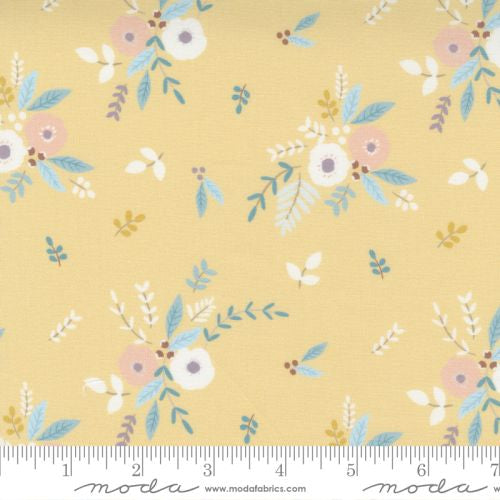 Little Ducklings ~Paper + Cloth~ floral~ mustard