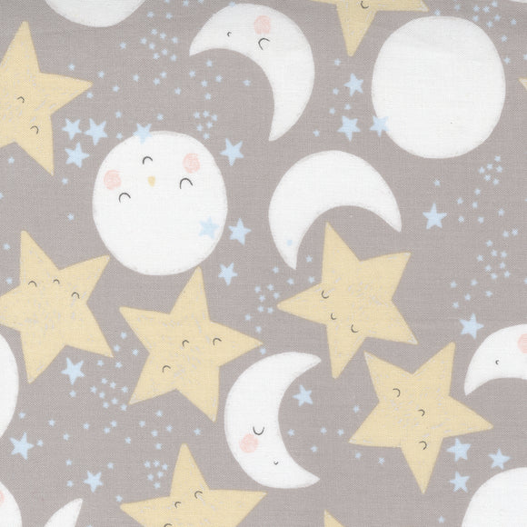D is for Dream~ Star & Moon faces~ dark grey