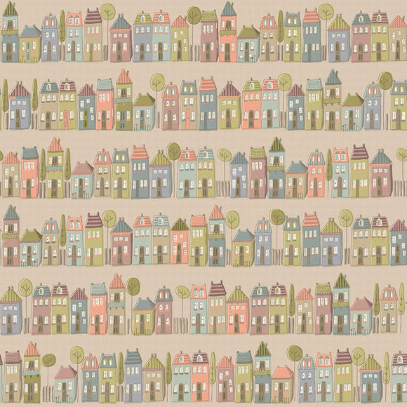 Hatched & Patched~ My Neighbourhood~ Row Houses~ Taupe