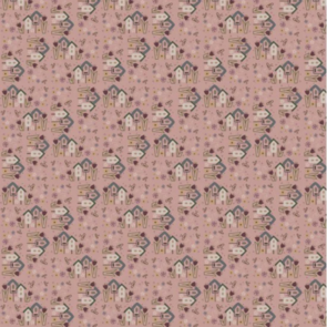 Garden of Flowers~ Lynette Anderson ~ Birdhouses dusty pink