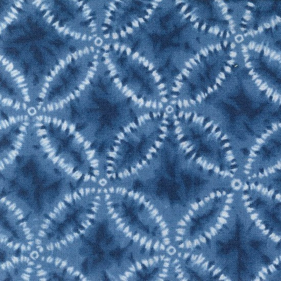 Sakuru~Blue Circular design~ Japanese fabric