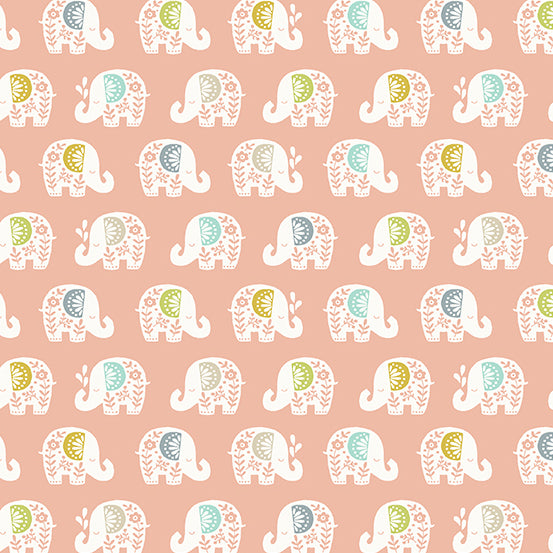 Baby Safari~ elephants~pink