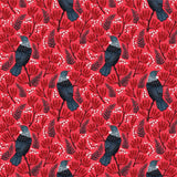 MillyMac Studio~Xmas Kiwi & Sheepie friend~ preprinted linen stitchery & NZ fat quarter