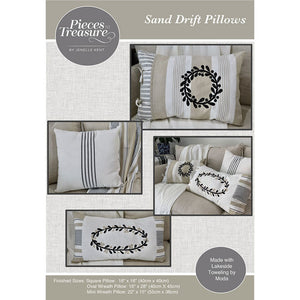 Jenelle Kent of Pieces to Treasure~Sand Drift Pillows~pattern