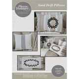 Jenelle Kent of Pieces to Treasure~mini wreath pillow pattern & towelling fabric
