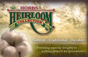 Hobbs Heirloom Fusible 80/20 Cotton Blend Batting~1/2 m increments