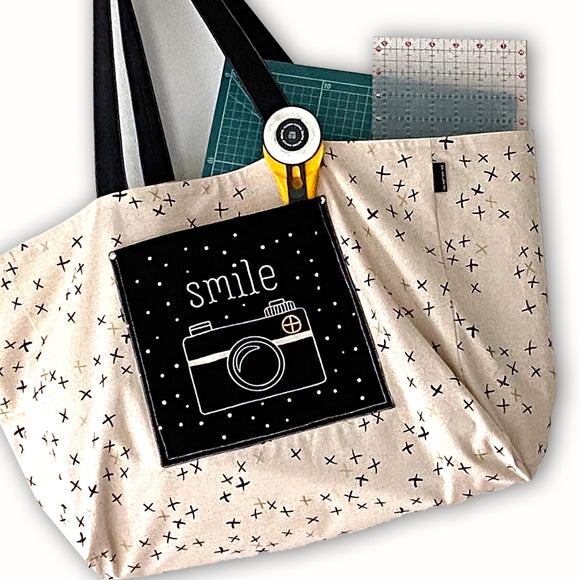 Sew Happy Canvas~Carry a Smile~Bag Pattern/Kit