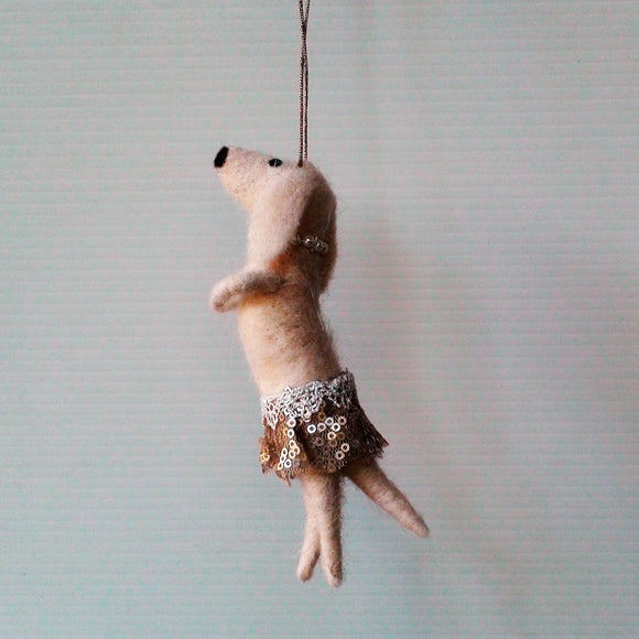 Pip the party dog~ hanging ornament