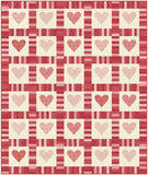 Flirt~Sweetwater Moda~ Heart Quilt Panel~Canvas 90 cm