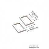 Rectangle Ring Flat (1") 2pk  - byannie
