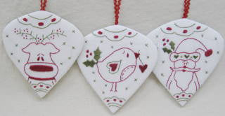 Fig 'n' Berry Creations ~ Holly Berry Ornaments