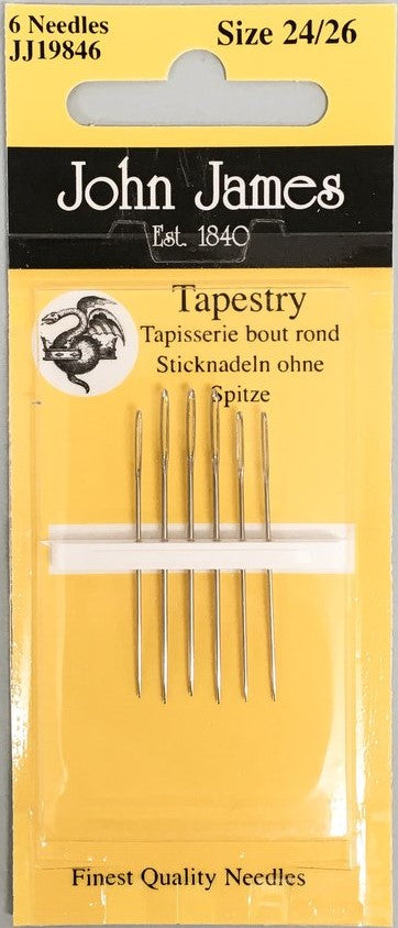 John James  ~Tapestry Needles size 24/26