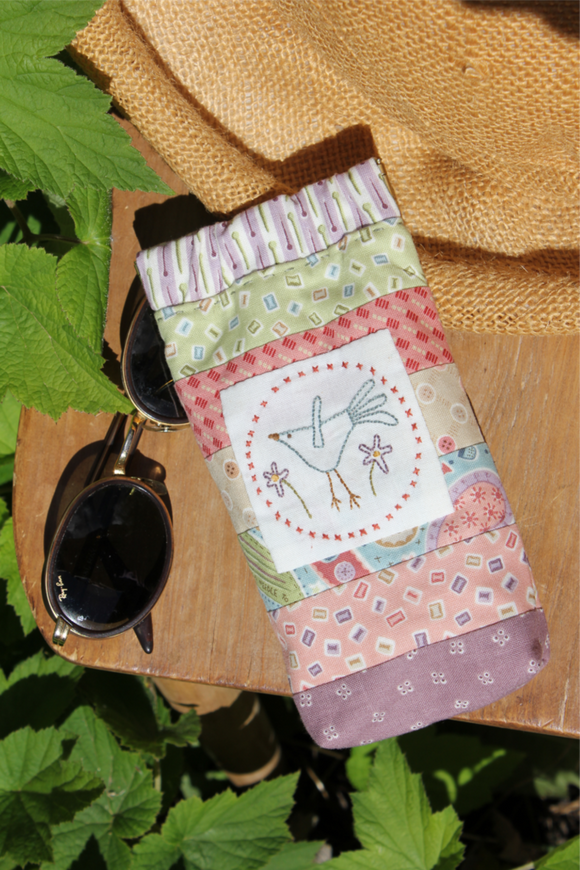 Hatched & Patched ~Little Bird Sunglasses Case~ pattern