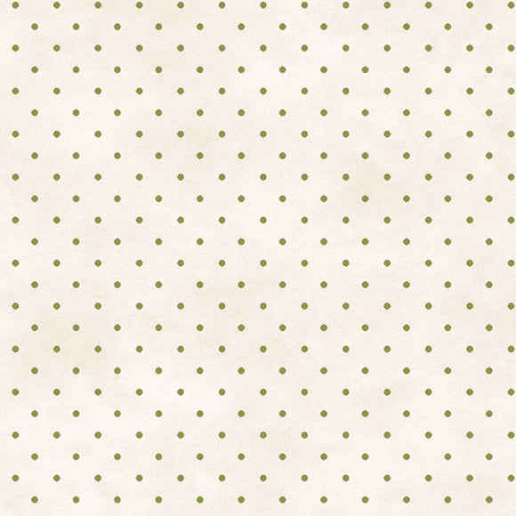 Maywood Beautiful Basics ~Classic Dot~ Cream & Green Dots