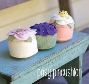 May Blossom "posy pincushion" pattern by Simone Gooding