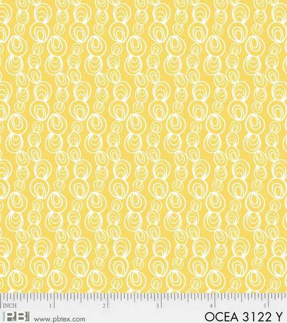 Ocean Buddies~ Swirls/shells ~ Yellow