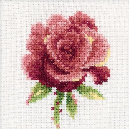 Red Rose  H168~ Pattern & Kit