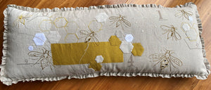 Hare's Nest Stitchery ~ Release the Bees Bolster~ Curated Kit & Pattern