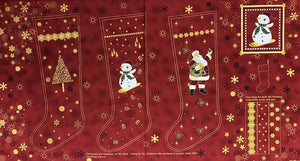 Christmas is Near~ stocking panel~60 cm