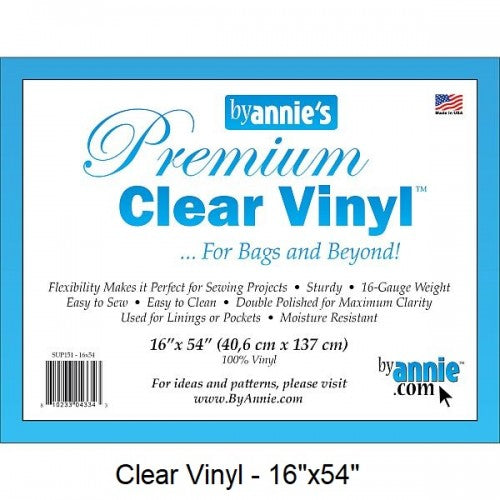 ByAnnie Clear Vinyl-Roll 16 x 54inches (40.6 x 137 cm)