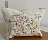 Hare's Nest Stitchery  ~"Two Elephant Herd Purses"  Kit & Pattern
