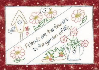 Friends are Flowers~ Mug Rug Pattern
