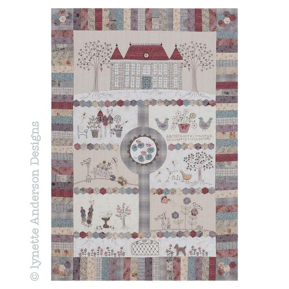 Lynette Anderson~ Chateau Hexagon- wall-hanging pattern