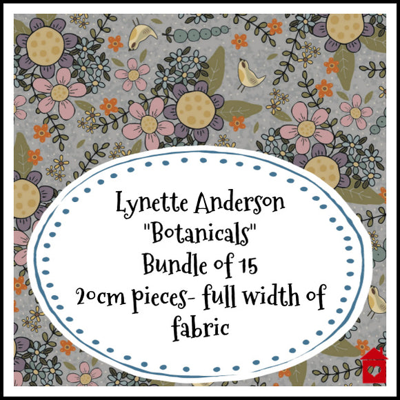 Botanicals ~ Lynette Anderson ~ Bundle of 15 fabrics