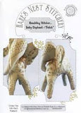 Hare's Nest Stitchery  ~ Rambling Stitcher ~Baby Elephant "Patch" Pattern & Kit