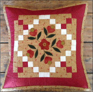 Farmhouse Threads - "February Flowers" cushion pattern