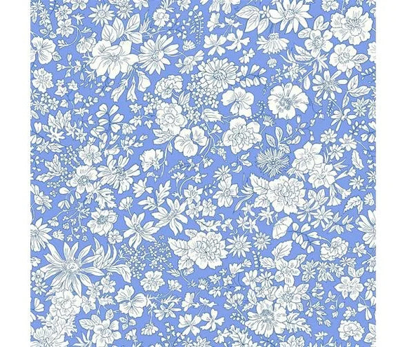 Liberty Fabrics - Emily Belle~ Brights - Marine Blue