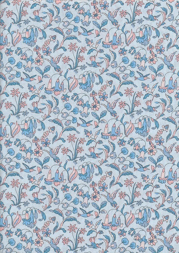 Liberty Fabrics ~ The Collectors Home- Flora & Fauna~light blue