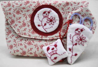 Fig 'n' Berry Creations ~ Little Ladybug sewing pouch, scissor keep & charm~pattern