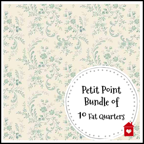 Petit Point~Bundle of 10 Fat Quarters