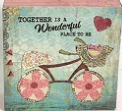 Together is a Wonderful Place to be~  block sign~HB11
