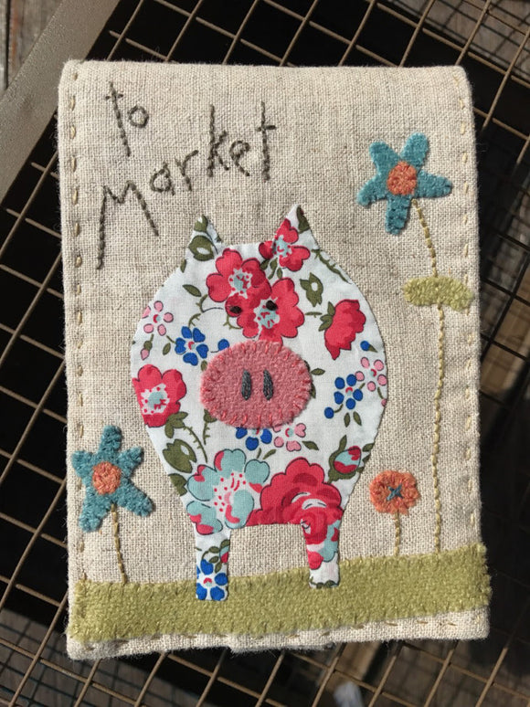 Hatched & Patched ~ To Market Notepad~ pattern